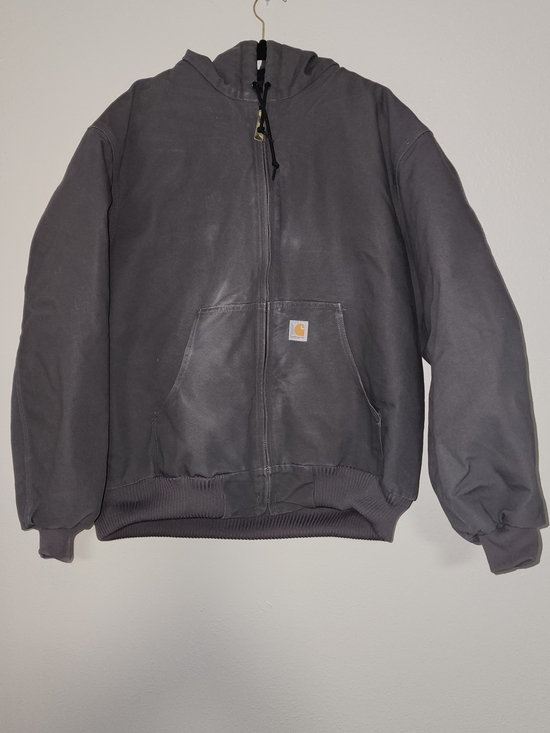 Carhartt Other - Carhartt Men's Hooded Zip Work Jacket in Charcoal